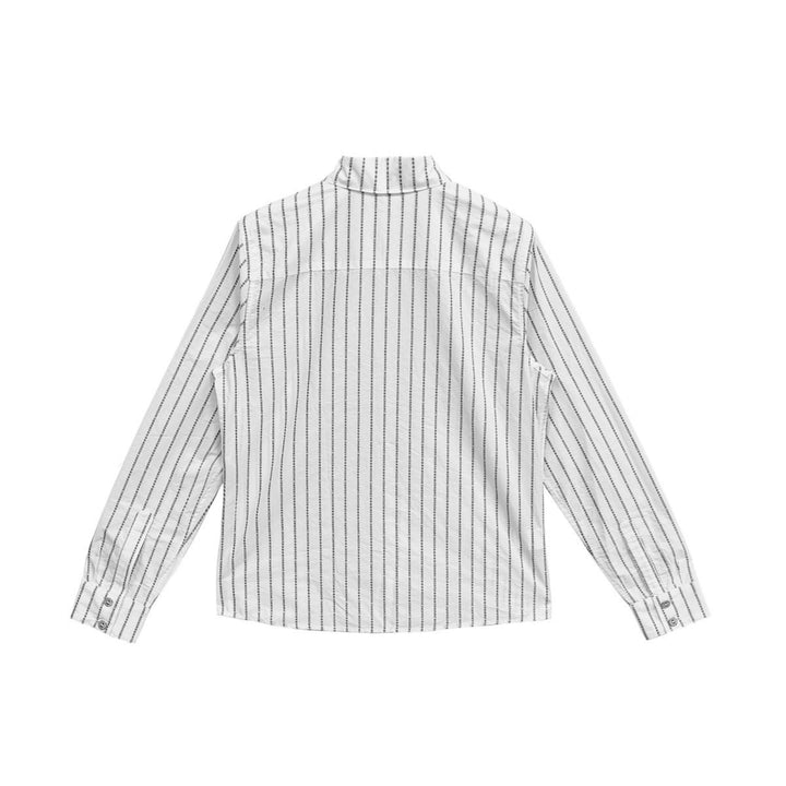 Chrome Hearts Loose Ends White&Black CH Pin Stripe Shirt - SHENGLI ROAD MARKET