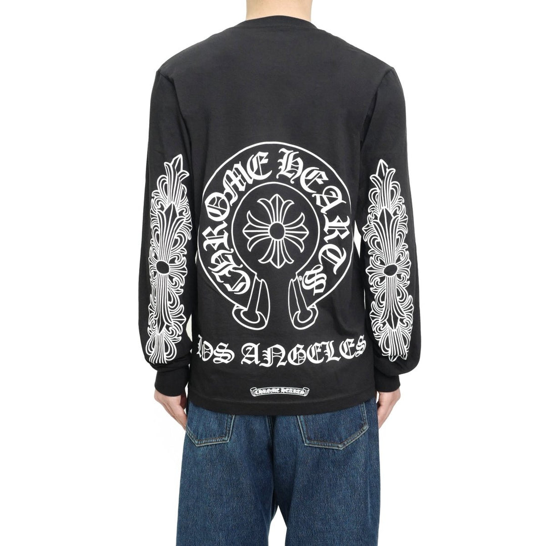 Chrome Hearts Los Angeles Exclusive Horseshoe Logo Long Sleeve T-shirt - SHENGLI ROAD MARKET