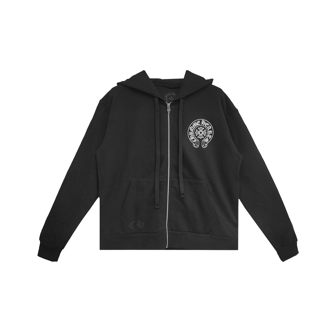 Chrome Hearts Los Angeles Exclusive Horseshoe Zip Up Hoodie - SHENGLI ROAD MARKET