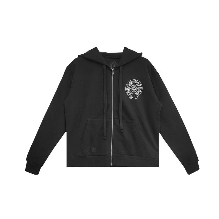 Chrome Hearts Los Angeles Exclusive Horseshoe Zip Up Hoodie - SHENGLI ROAD MARKET