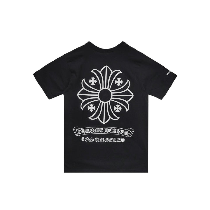 Chrome Hearts Los Angeles Exclusive Scroll Label Cross Short Sleeve T-shirt Tee - SHENGLI ROAD MARKET