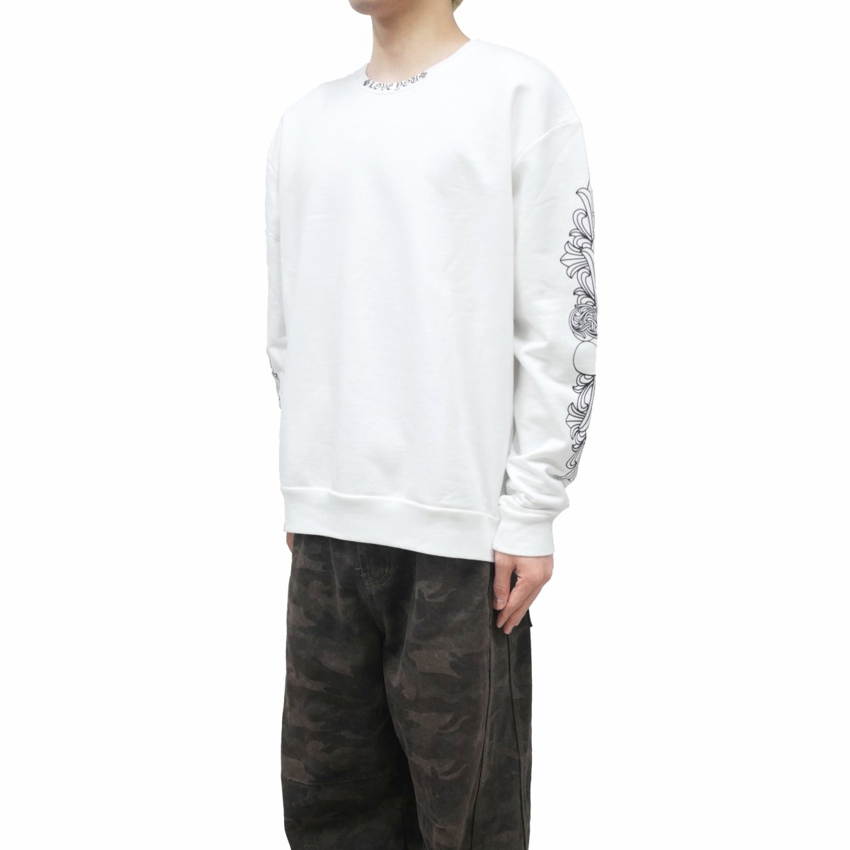 Chrome Hearts LOVE YOU Letter White Sweatershirt - SRM – SHENGLI