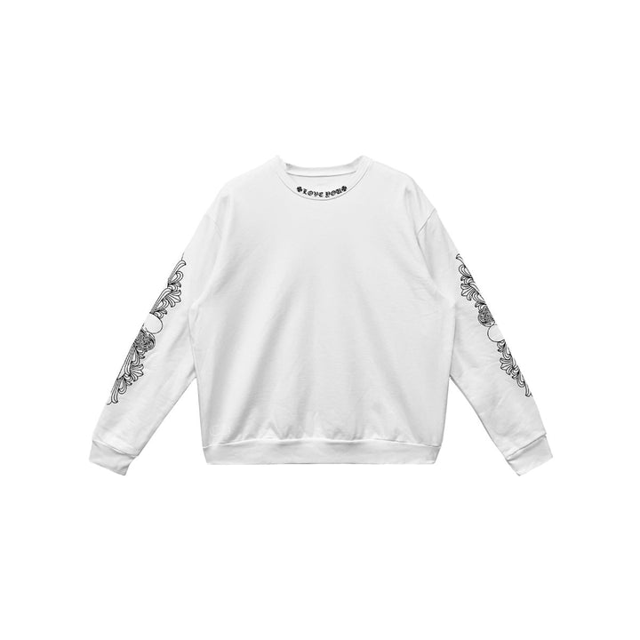 Chrome Hearts LOVE YOU Letter White Sweatershirt - SHENGLI ROAD MARKET
