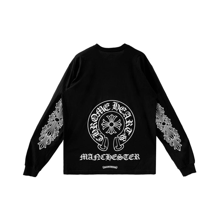 Chrome Hearts Manchester Exclusive Horseshoe Long Sleeve T-Shirt Tee - SHENGLI ROAD MARKET