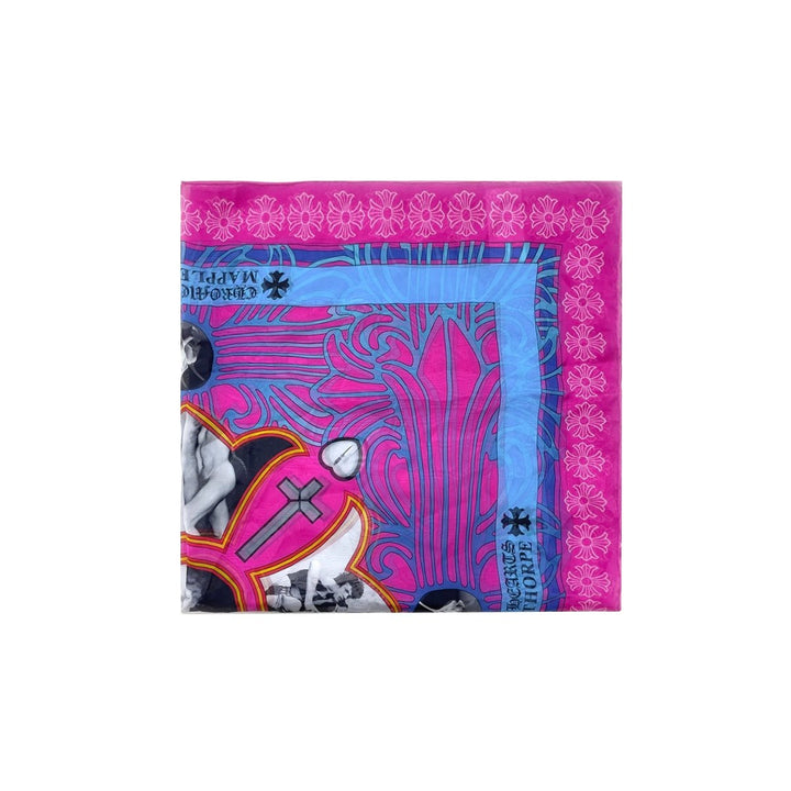 Chrome Hearts Mapplethorpe Print Pink Silk Scarf - SHENGLI ROAD MARKET