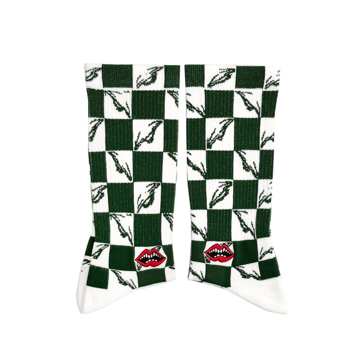 Chrome Hearts Matty Boy 99 Eyes Checkerboard Socks - SHENGLI ROAD MARKET