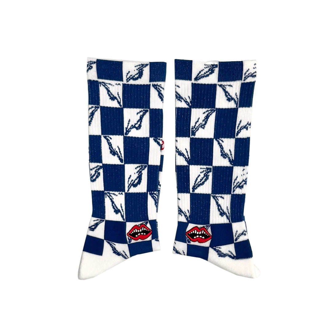 Chrome Hearts Matty Boy 99 Eyes Checkerboard Socks - SHENGLI ROAD MARKET