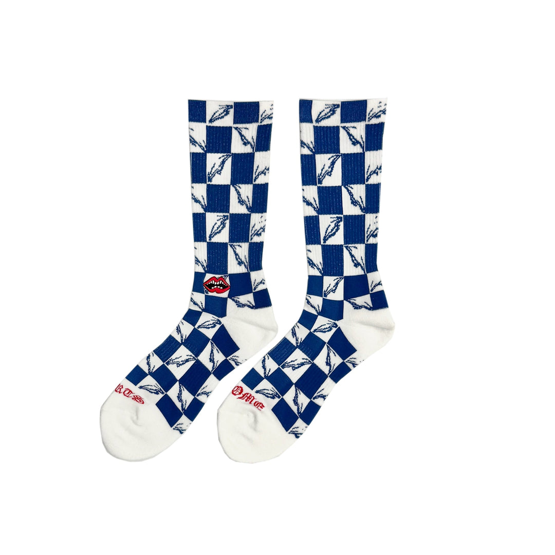 Chrome Hearts Matty Boy 99 Eyes Checkerboard Socks - SHENGLI ROAD MARKET