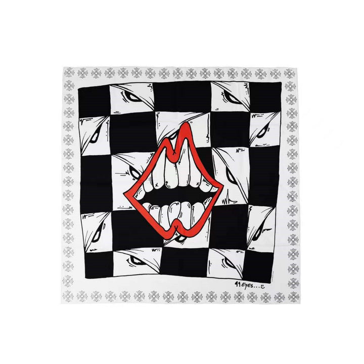 Chrome Hearts Matty Boy 99 Eyes Chomper Silk Scarf - SHENGLI ROAD MARKET