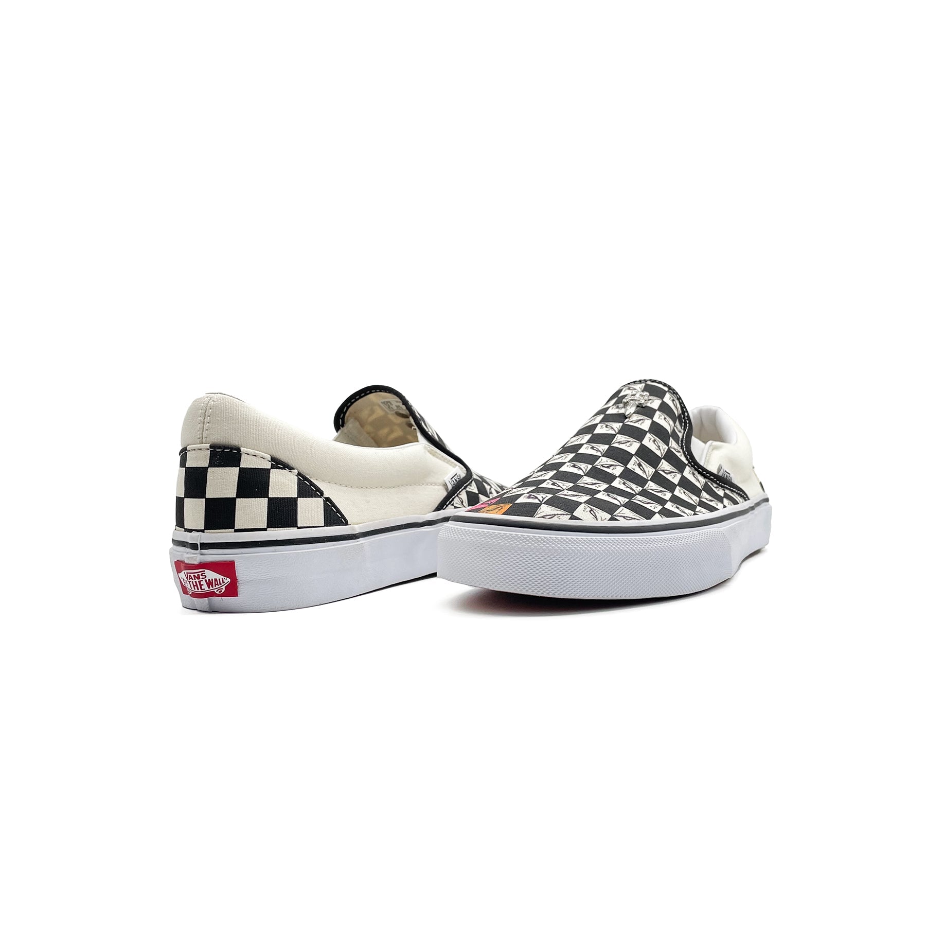 Chrome Hearts Matty Boy 99 Eyes Vans Checkered Slip On Sneakers