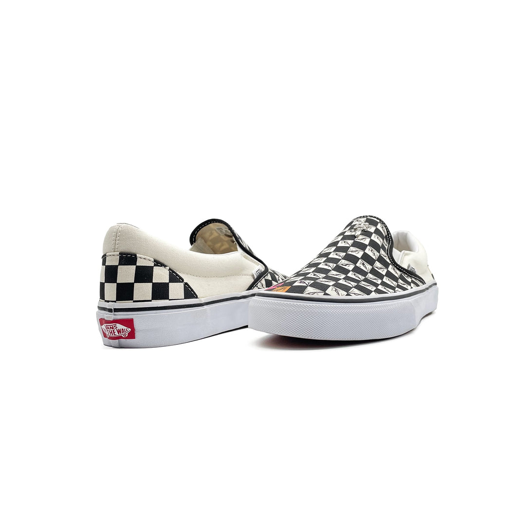 Chrome Hearts Matty Boy 99 Eyes Vans Checkered Slip On Sneakers - SHENGLI ROAD MARKET
