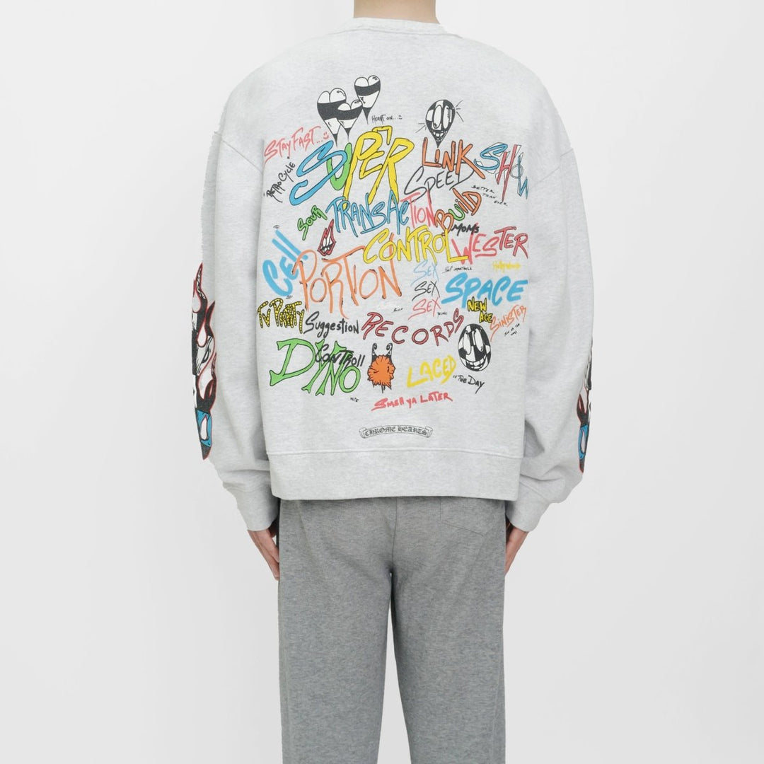 Chrome Hearts Matty Boy Brain Crewneck Sweatshirt - SHENGLI ROAD MARKET