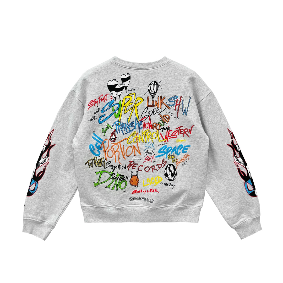 Chrome Hearts Matty Boy Brain Crewneck Sweatshirt - SHENGLI ROAD MARKET