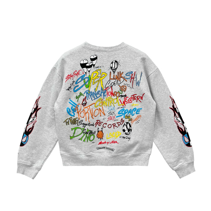 Chrome Hearts Matty Boy Brain Crewneck Sweatshirt - SHENGLI ROAD MARKET
