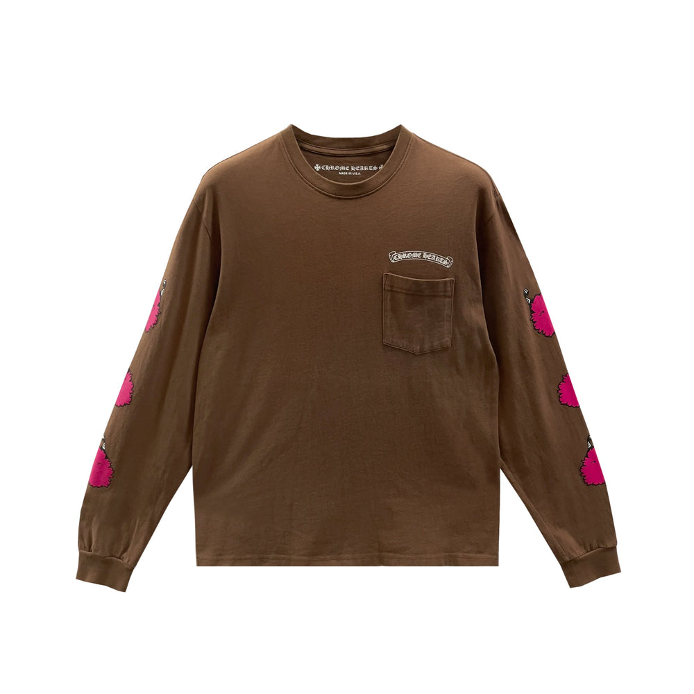 Chrome Hearts Matty Boy Brown Link&Build Long Sleeve Tee - SHENGLI ROAD MARKET