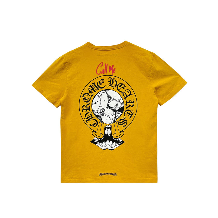 Chrome Hearts Matty Boy Call Me Yellow Short Sleeve T-shirt Tee - SHENGLI ROAD MARKET