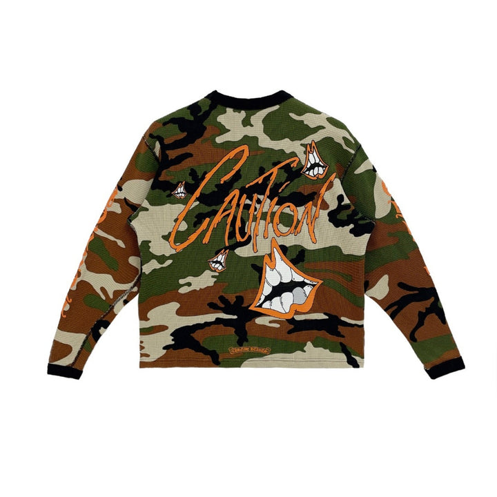 Chrome Hearts Matty Boy Camouflage Waffle Thermal Long Sleeve Tee - SHENGLI ROAD MARKET