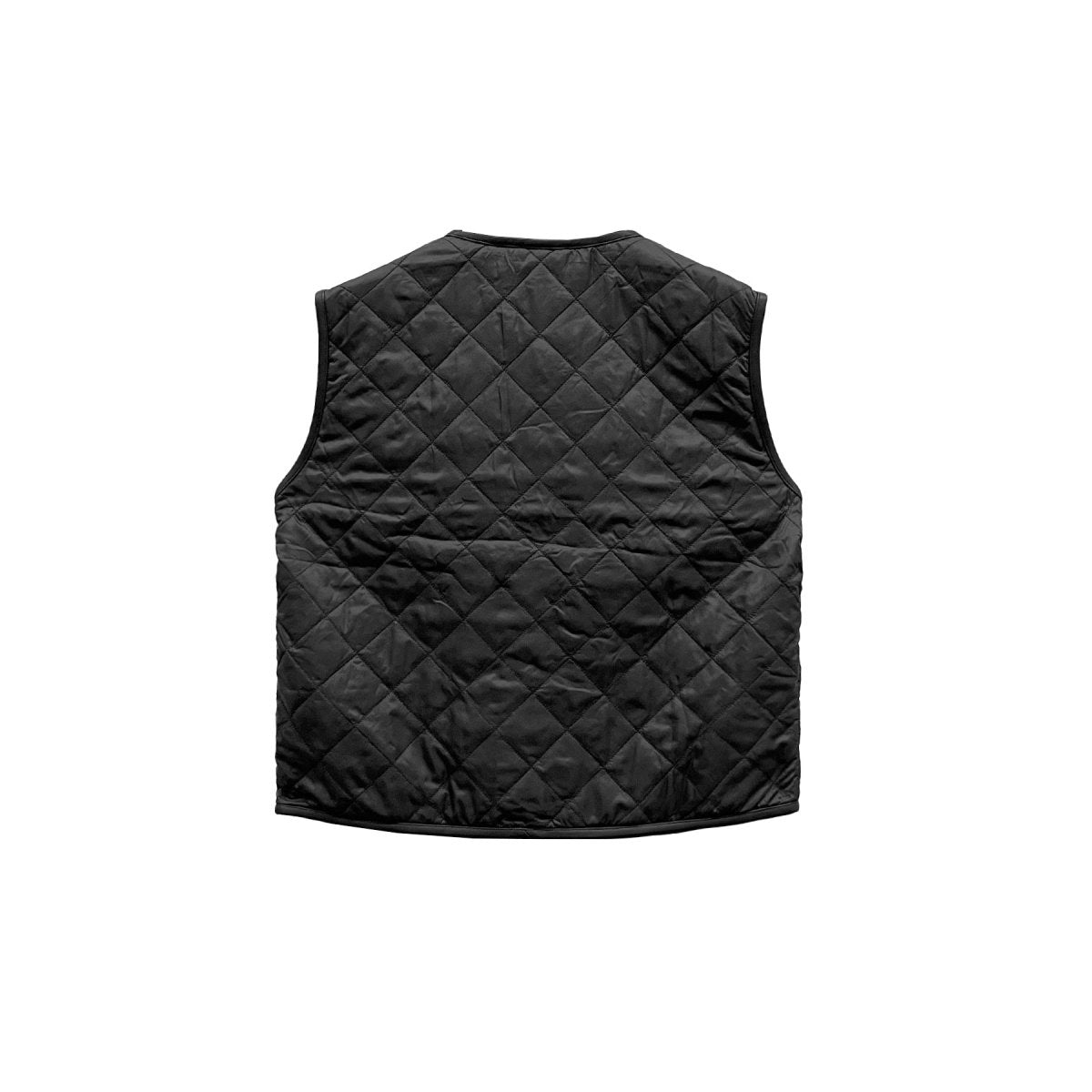 Chrome Hearts Matty Boy Chomper Black Quilted Vest - SHENGLI ROAD MARKET