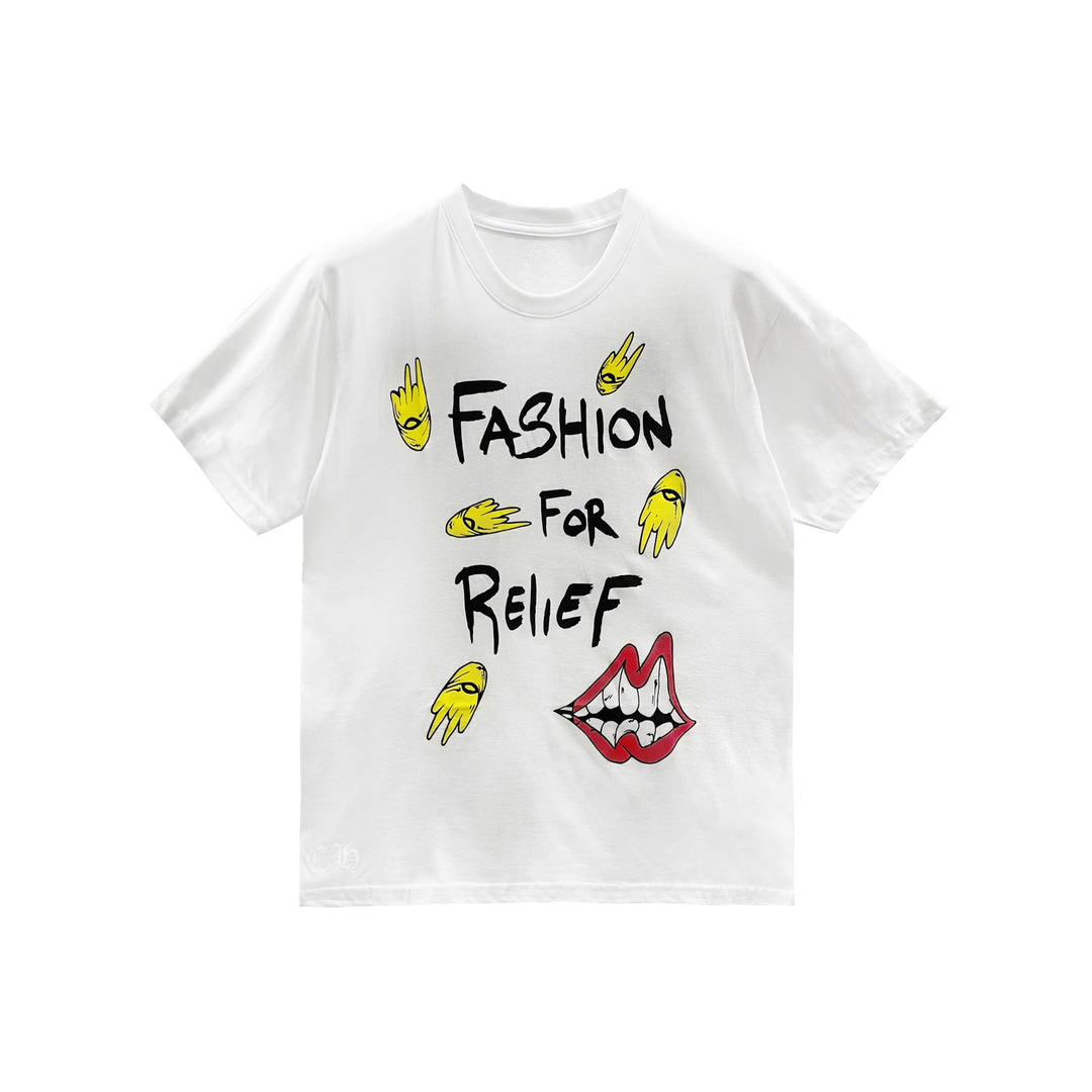 Chrome Hearts Matty Boy Fashion for Relief Scroll White Short Sleeve Tee - SHENGLI ROAD MARKET