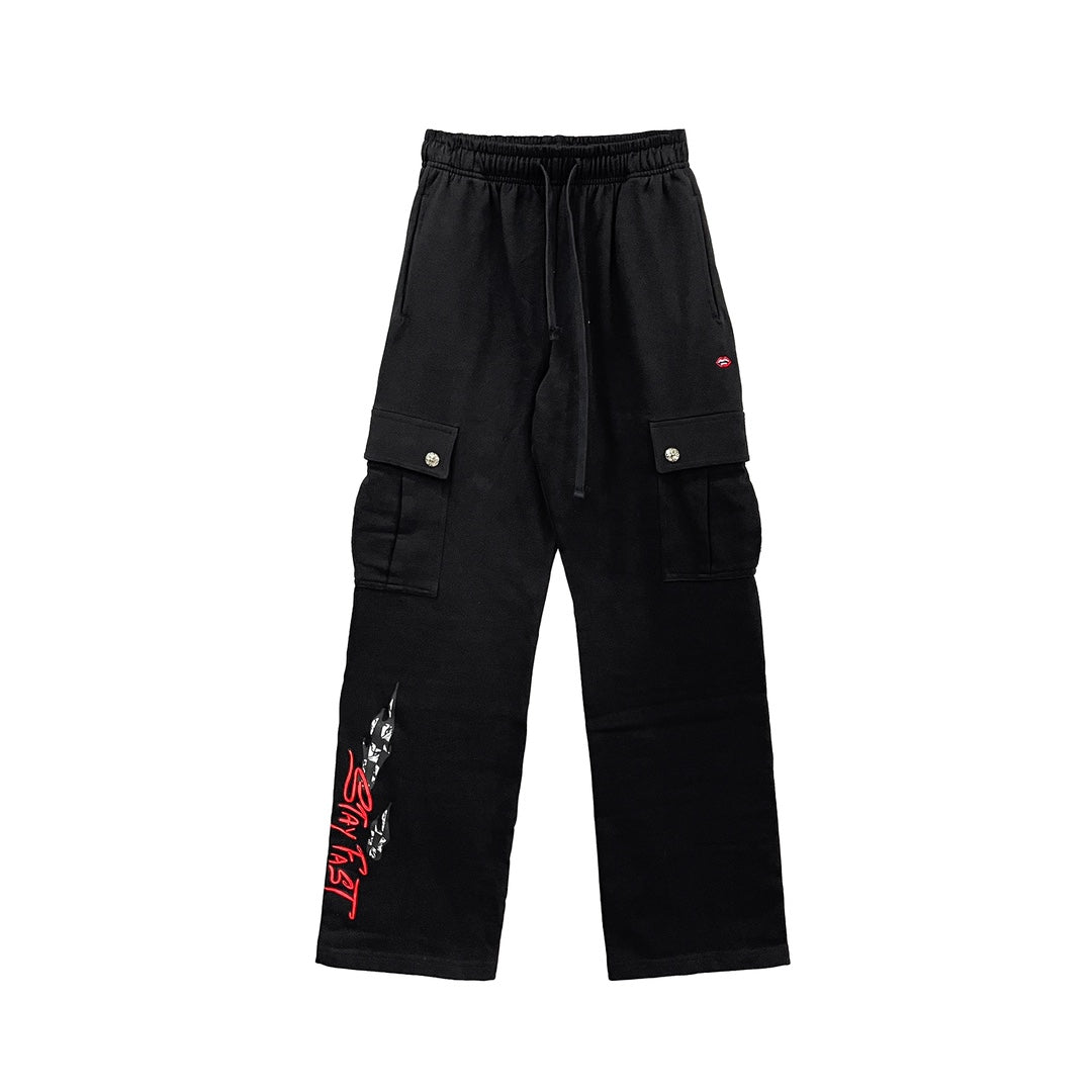 Chrome Hearts Matty Boy Flame Doodle Comic Loose Pants - SHENGLI ROAD MARKET