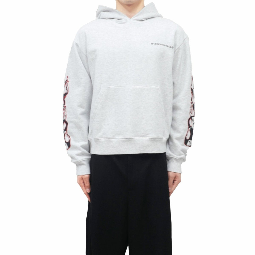 Chrome Hearts Matty Boy Flame Floral Sleeves Hoodie - SHENGLI ROAD MARKET