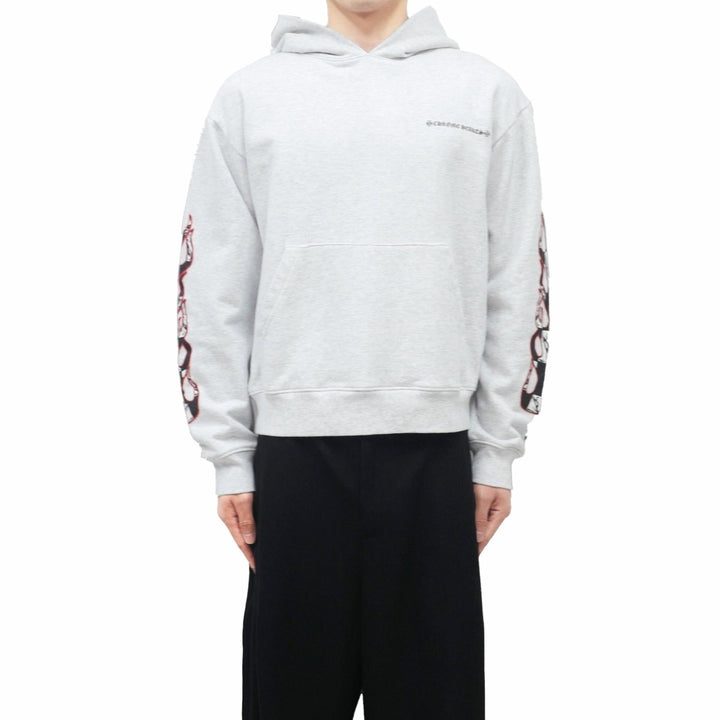Chrome Hearts Matty Boy Flame Floral Sleeves Hoodie - SHENGLI ROAD MARKET