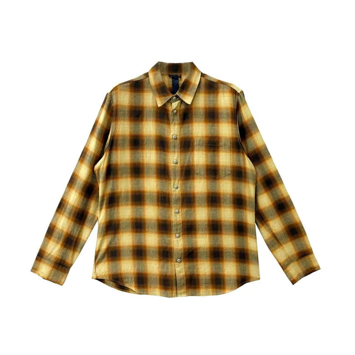 Chrome Hearts Matty Boy "FORM" Wool - Blend Plaid Shirt - SHENGLI ROAD MARKET