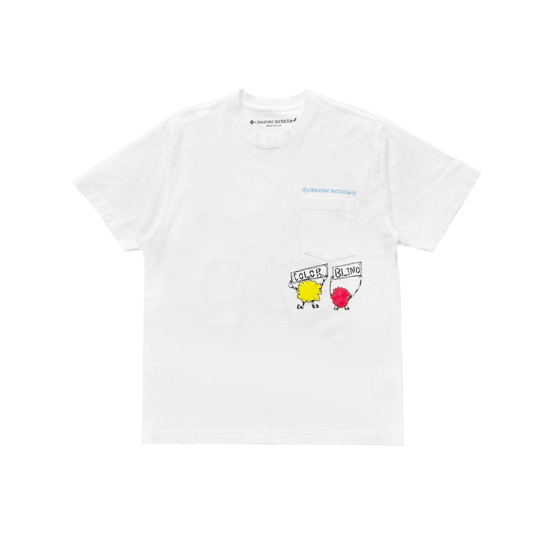 Chrome Hearts Matty Boy Graffiti Figure Print White Short Sleeve