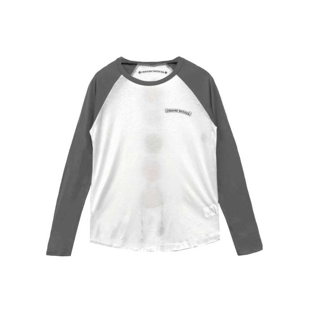 Chrome Hearts Matty Boy Graffiti White & Grey Long Sleeve T-Shirt Tee - SHENGLI ROAD MARKET