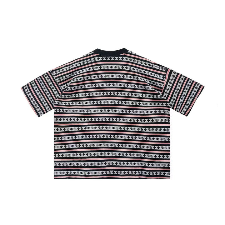 Chrome Hearts Matty Boy Limited Stripe Men's Short Sleeve Tee - SHENGLI ROAD MARKET