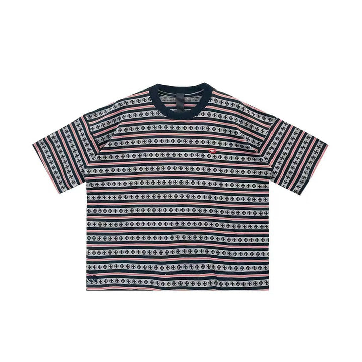 Chrome Hearts Matty Boy Limited Stripe Men's Short Sleeve Tee - SHENGLI ROAD MARKET