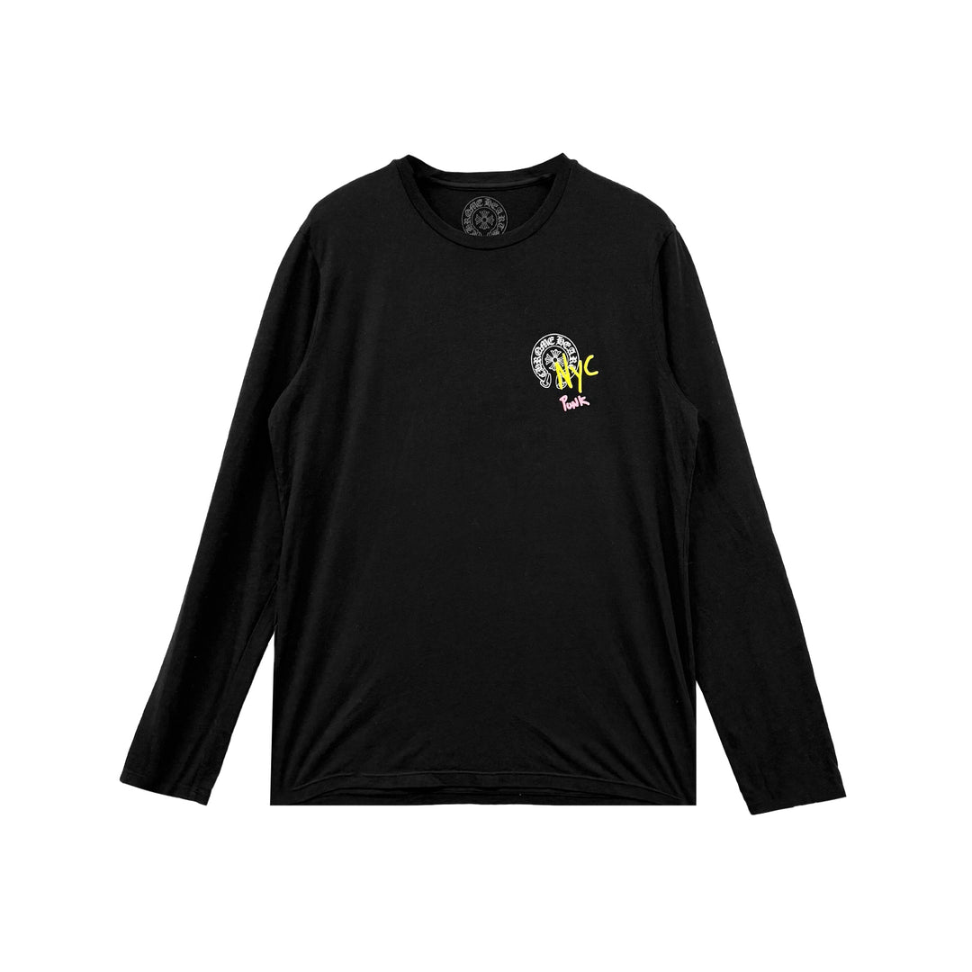Chrome Hearts Matty Boy NYC Punk Black Long Sleeve T-Shirt Tee - SHENGLI ROAD MARKET
