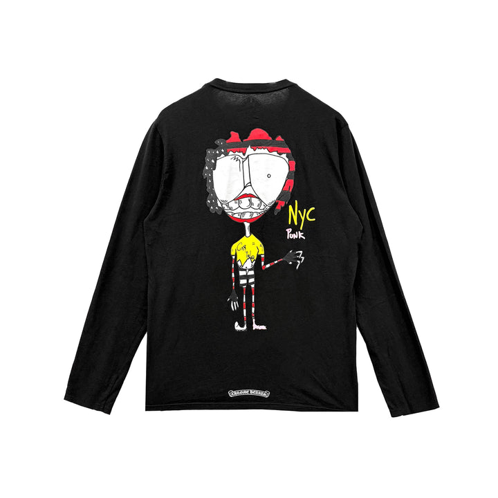 Chrome Hearts Matty Boy NYC Punk Black Long Sleeve T-Shirt Tee - SHENGLI ROAD MARKET