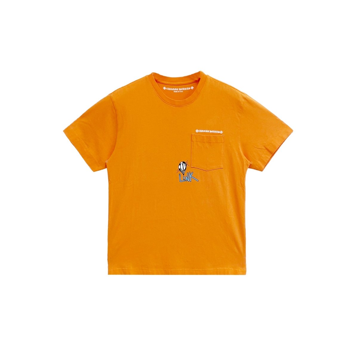 Chrome Hearts Matty Boy Orange Link Short Sleeve T-Shirt Tee