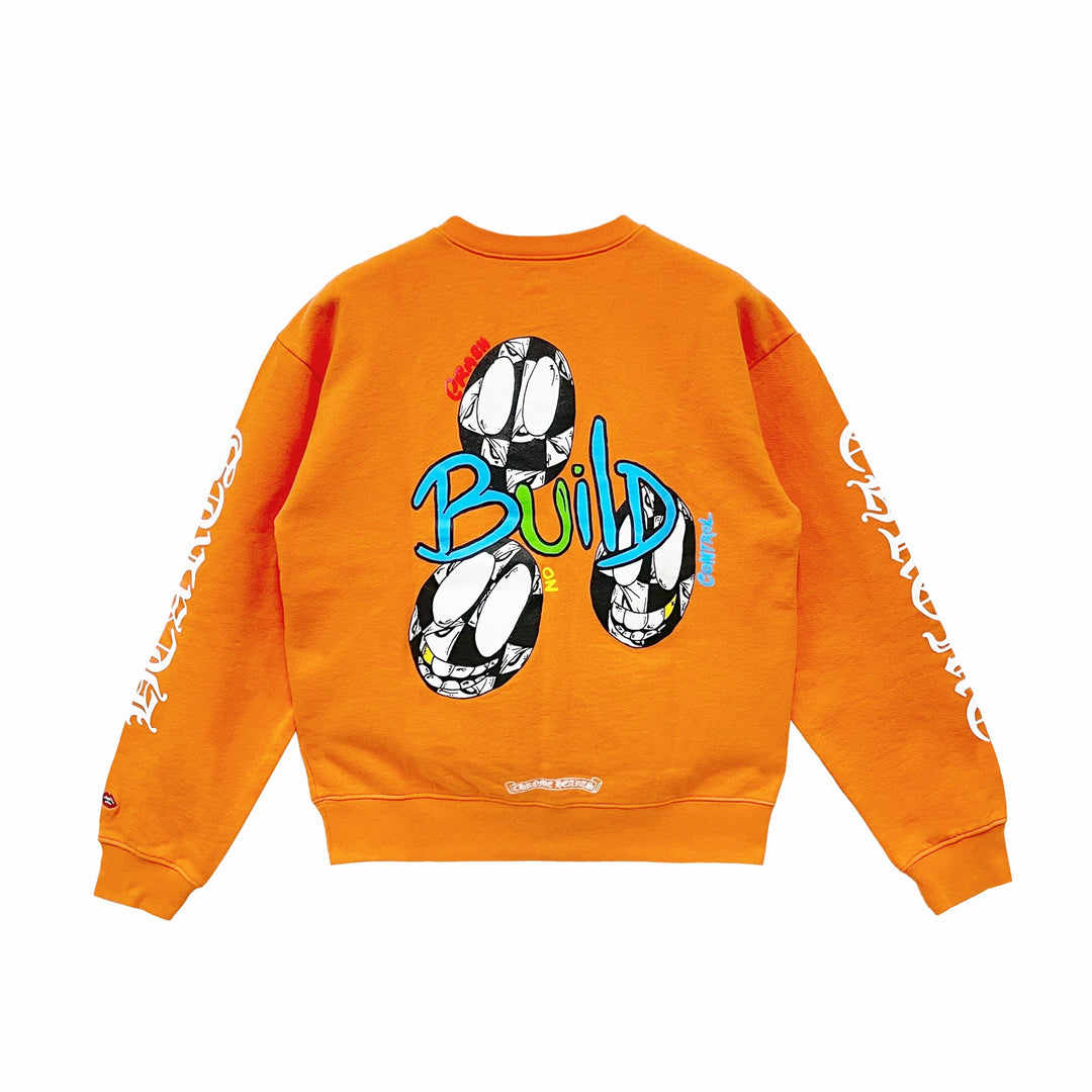 Chrome Hearts Matty Boy Orange Link&Build Crewneck Sweatshirt - SHENGLI ROAD MARKET