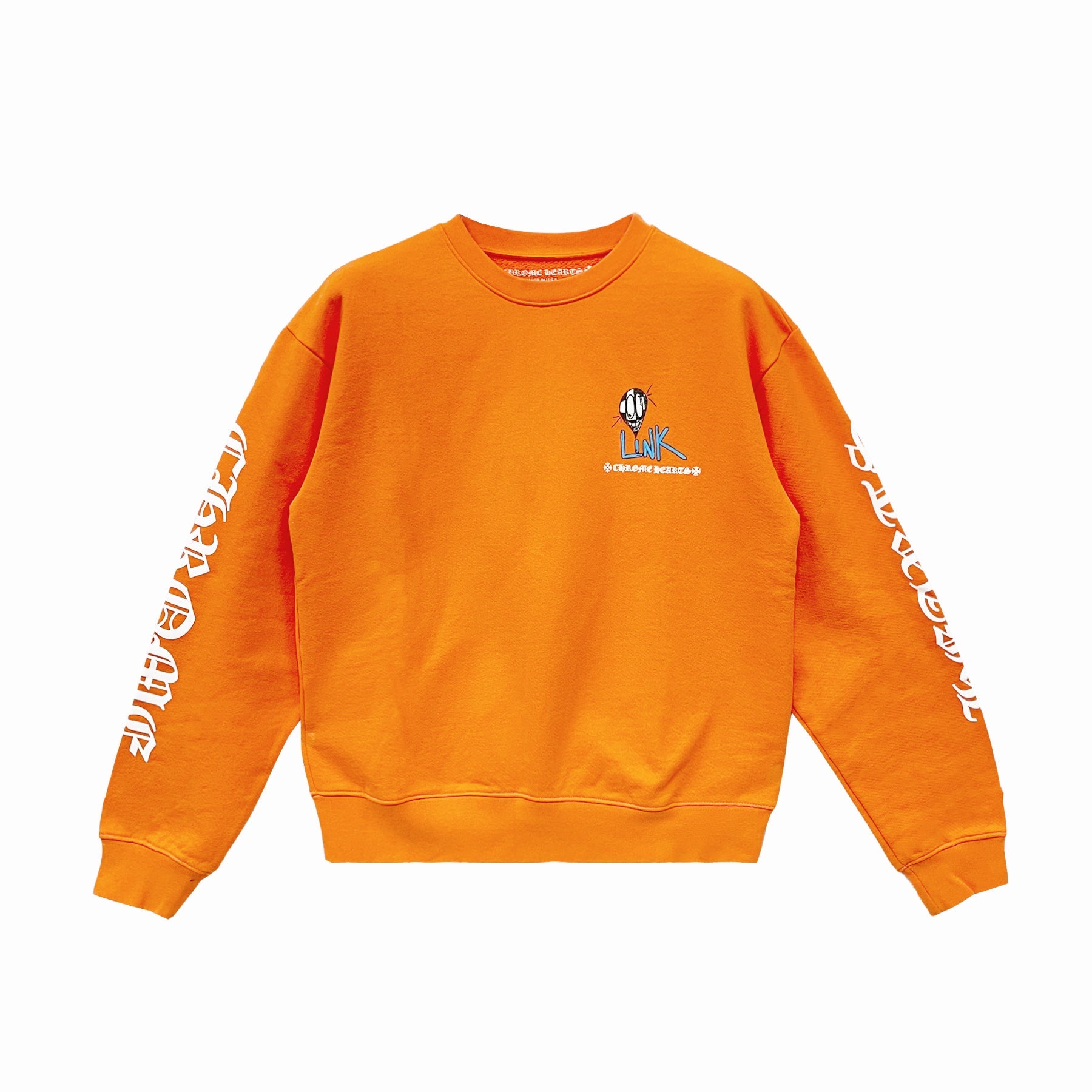 Chrome Hearts Matty Boy Orange Link&Build Chomper Crewneck