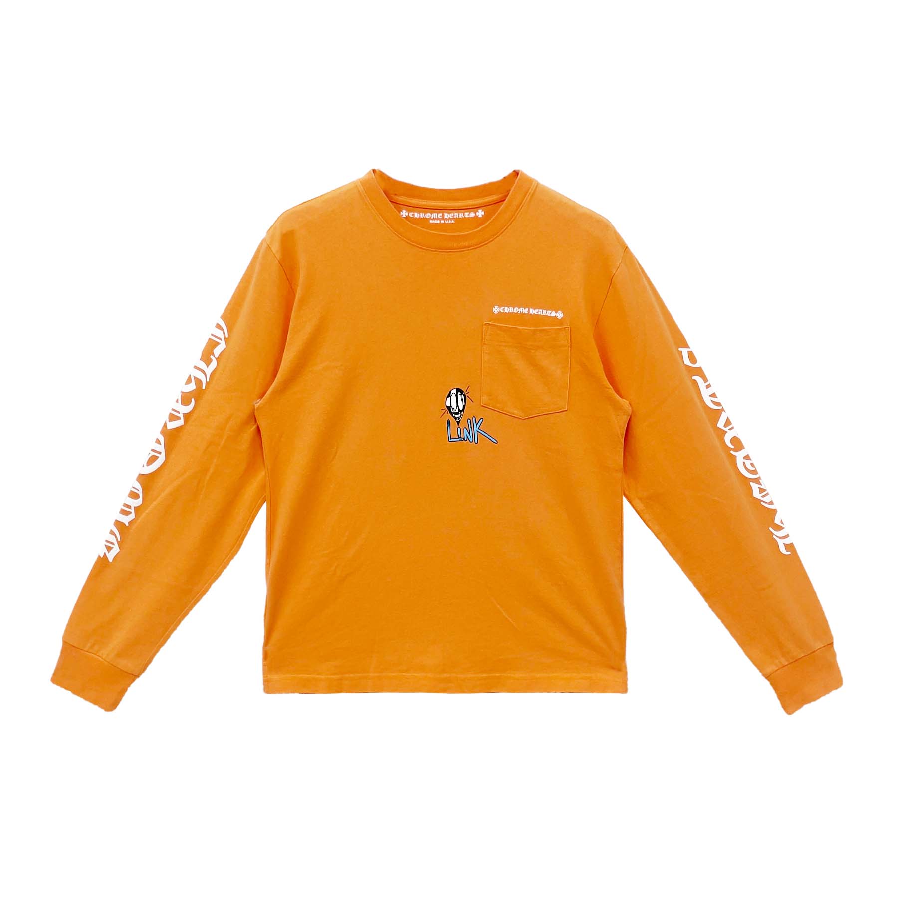 CHROMEHEARTS / クロムハーツMattyBoyオレンジ長袖カットソー Chrome Hearts Matty Boy Orange Long Sleeve T-Shirt Tee - SRM