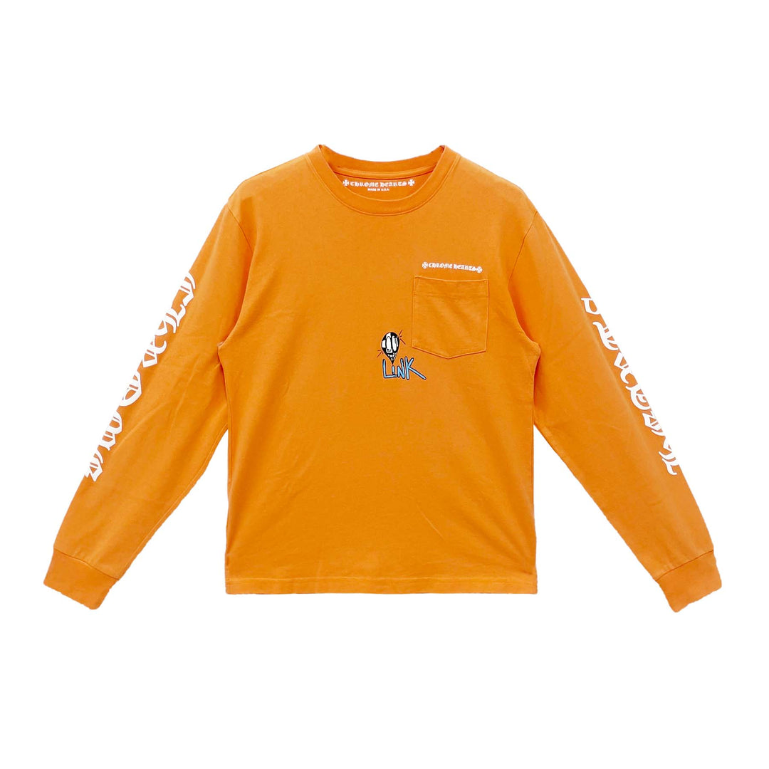 Chrome Hearts Matty Boy Orange Long Sleeve T-Shirt Tee - SHENGLI ROAD MARKET