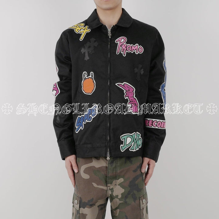 Chrome Hearts Matty Boy Patch Zip Up Jacket - SHENGLI ROAD MARKET