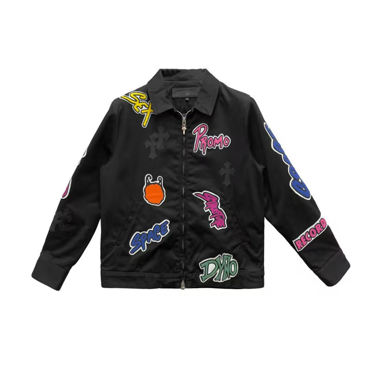 Chrome Hearts Matty Boy Patch Zip Up Jacket - SHENGLI ROAD MARKET