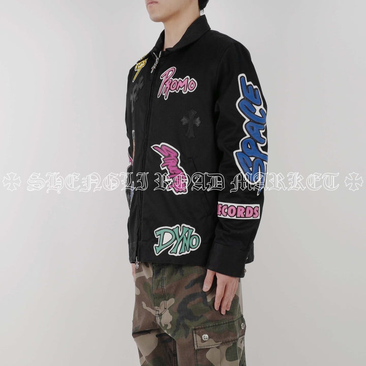 Chrome Hearts Matty Boy Patch Zip Up Jacket - SHENGLI ROAD MARKET