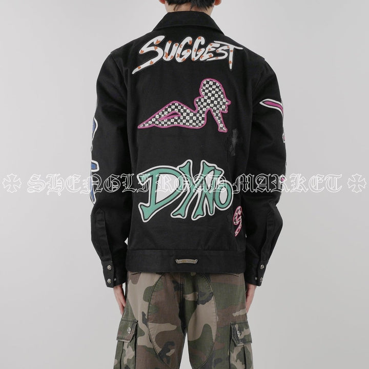 Chrome Hearts Matty Boy Patch Zip Up Jacket - SHENGLI ROAD MARKET