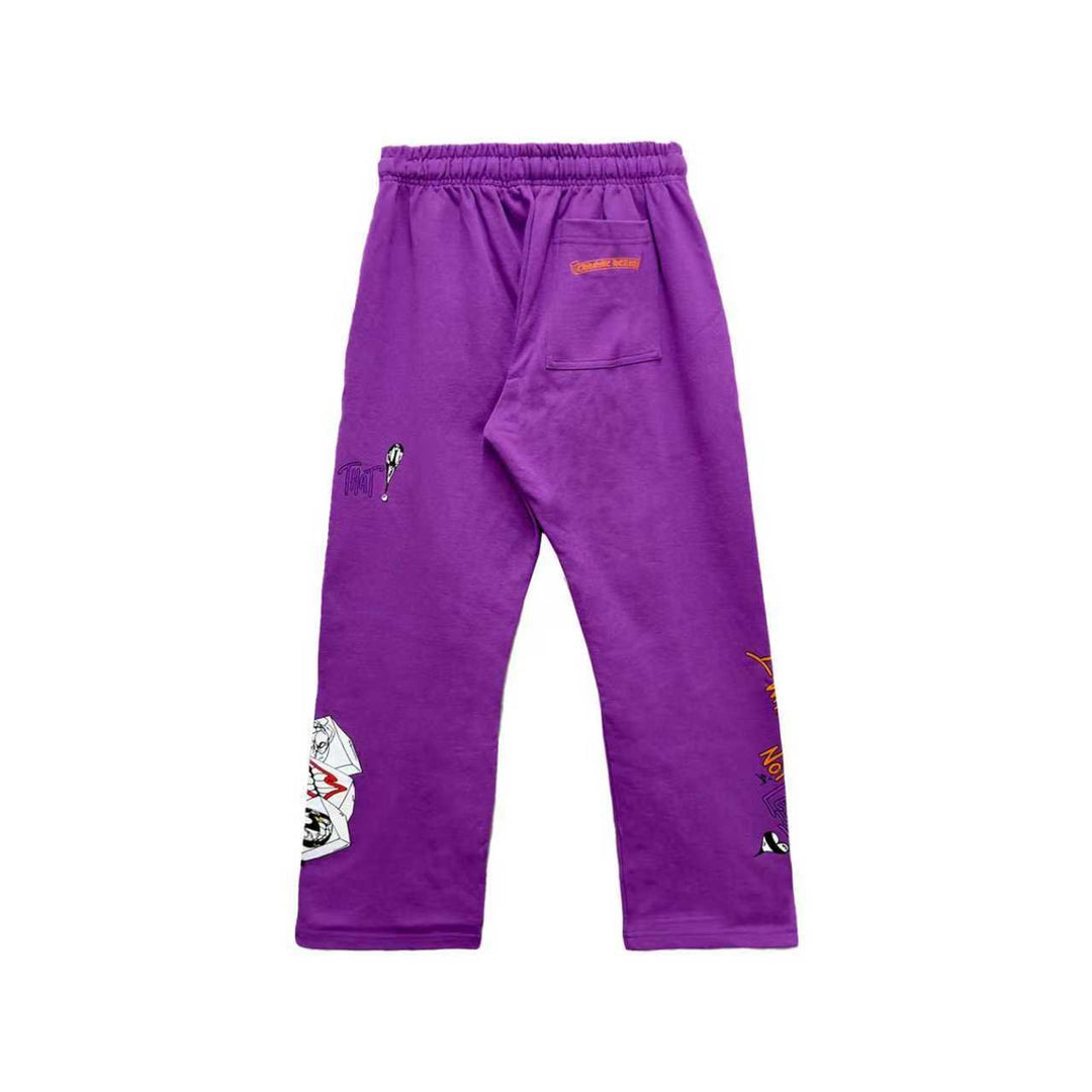 Chrome Hearts Matty Boy PURRELLE Graffiti Sweatpants - SHENGLI ROAD MARKET