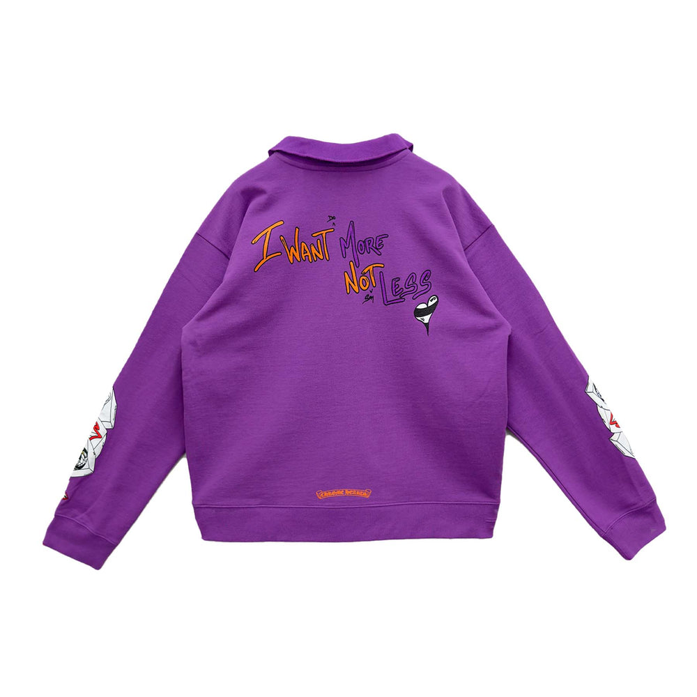 Chrome Hearts Matty Boy PURRELLE Long Sleeve Polo Shirt - SHENGLI ROAD MARKET