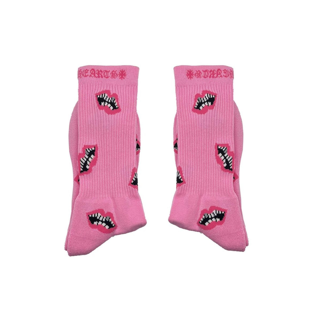 Chrome Hearts Matty Boy Red Lip Socks - SHENGLI ROAD MARKET