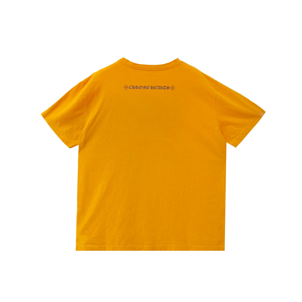 Chrome Hearts Matty Boy Script Yellow Short Sleeve Tee - SHENGLI ROAD MARKET