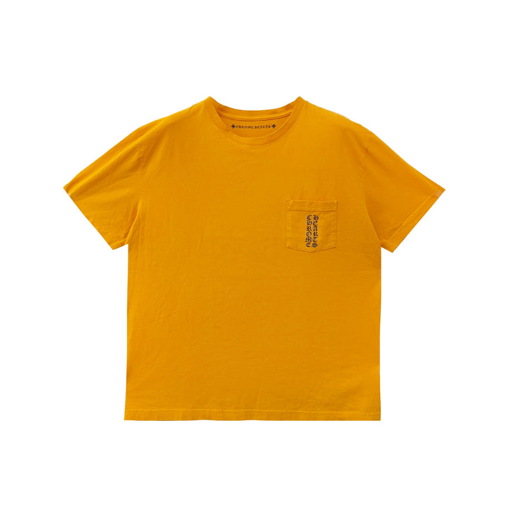 Chrome Hearts Matty Boy Script Yellow Short Sleeve Tee - SHENGLI ROAD MARKET
