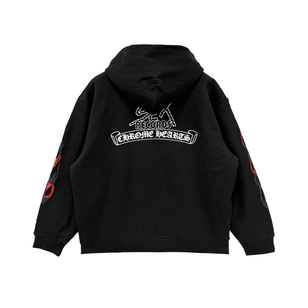 Chrome Hearts Matty Boy Sex Record Thermal Zip Up Hoodie - SHENGLI ROAD MARKET