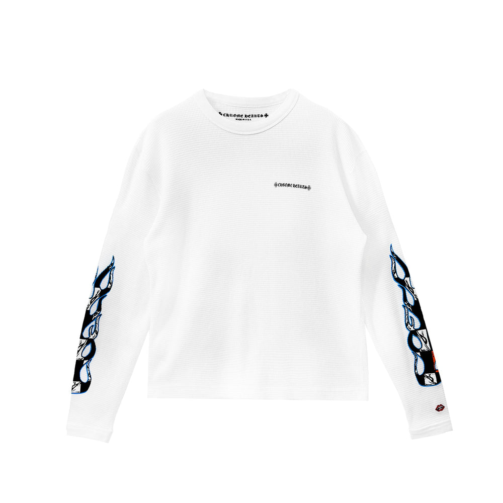 Chrome Hearts Matty Boy Sinister Waffle Thermal Long Sleeve T-shirt Tee - SHENGLI ROAD MARKET