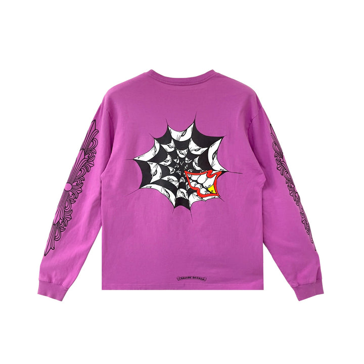 Chrome Hearts Matty Boy Spider Web Long Sleeve Tee - SHENGLI ROAD MARKET